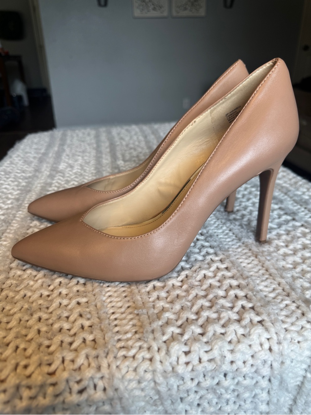 Jessica Simpson Nude Blush Pointed-Toe Stiletto Pumps